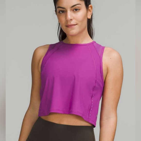 lululemon athletica Tops - Lululemon Sculpt Cropped Tank Top Size 4